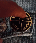Black Choices Spinner Enamel Pin