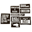 Black Pride Sew On Printed Patches