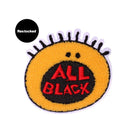 All Black Chenille Patch