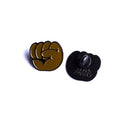 Black Power Emoji Fist Soft Enamel Pin