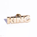 King Gold Plated Enamel Pin